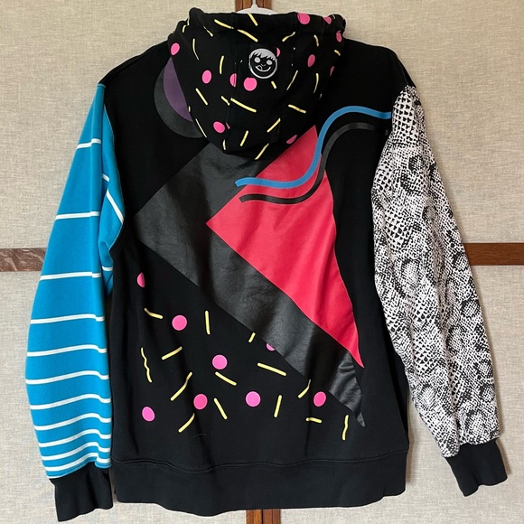Vintage Neff Loco Zip Front Hoodie 90s Graphics - Medium - Picture 2 of 10